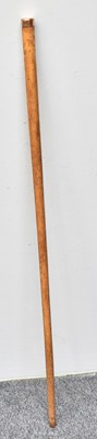 Lot 251 - A Victorian Malacca Walking Cane, with gold...