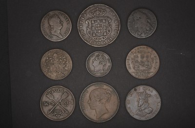 Lot 53 - Mixed Bronze Coins and Tokens, British and...