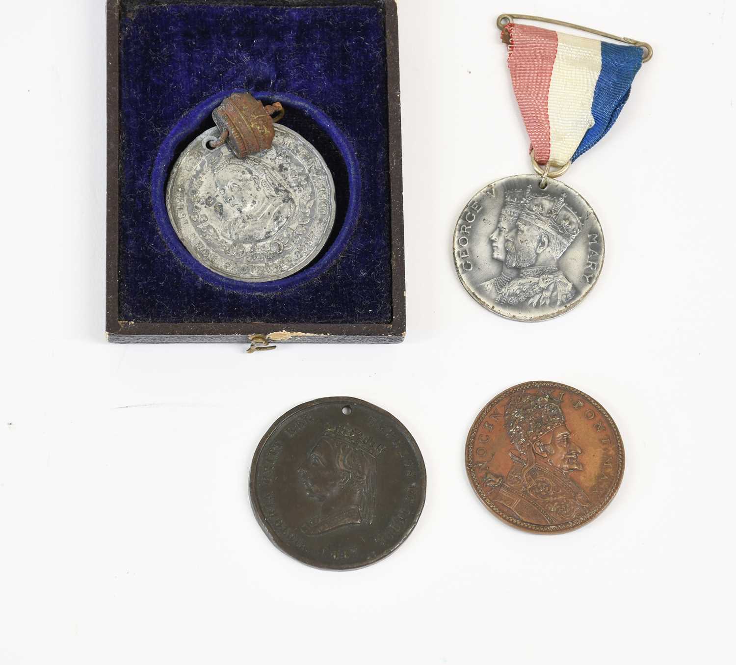 Lot 393 - Pope Innocent XI Bronze Medal 1676-1689, obv....