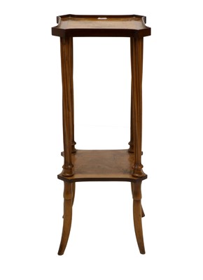 Lot 760 - An Art Nouveau Walnut, Mahogany and...