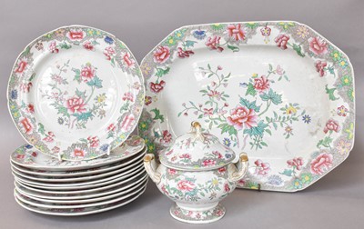 Lot 176 - A Spode New Stone Dinner Service, printed and...