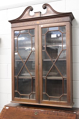 Lot 1226 - An Edwardian Inlaid Mahogany Glazed Bookcase...