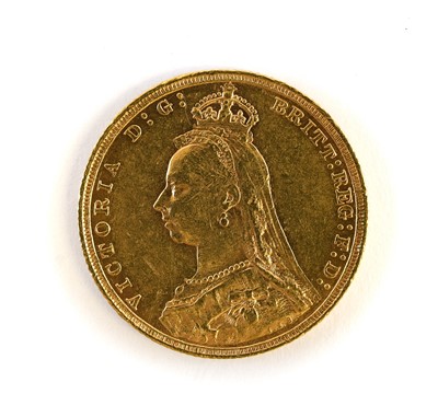 Lot 151 - Victoria, Sovereign 1893, obv. 'Jubilee' bust...