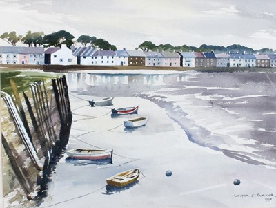 Lot 1020 - Walter F Parker (1914-2010) "Net Huts,...
