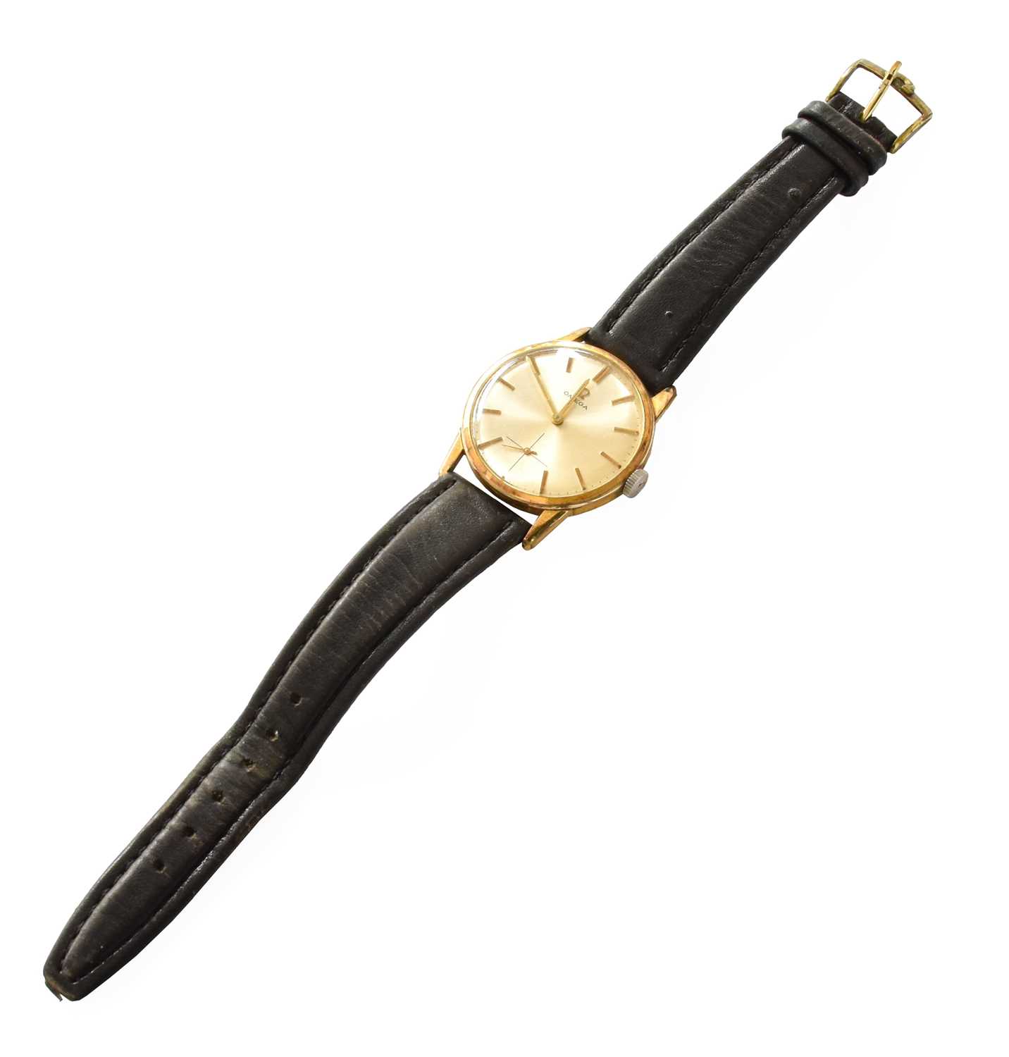 Lot 200 - A Gold Plated Omega Wristwatch