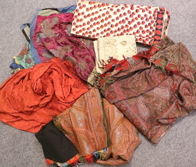 Lot 349 - Assorted Eastern Textiles, comprising a...