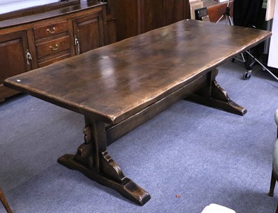 Lot 1198 - An Oak Refectory Dining Table, in 18th century...