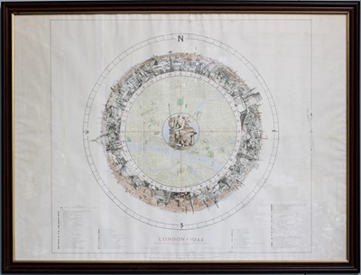 Lot 1021 - A R P Observer, Map of London, 1944, from the...