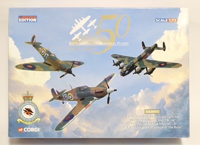 Lot 335 - Corgi Aviation Archive AA39911 1:72 Scale Battle Of Britain Memorial Flight Set