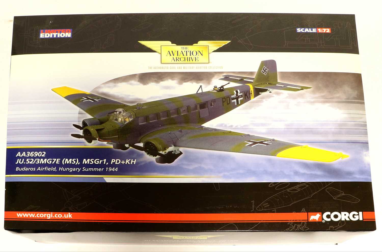 Lot 334 - Corgi Aviation Archive AA36902 1:32 Scale Junkers Ju52/3