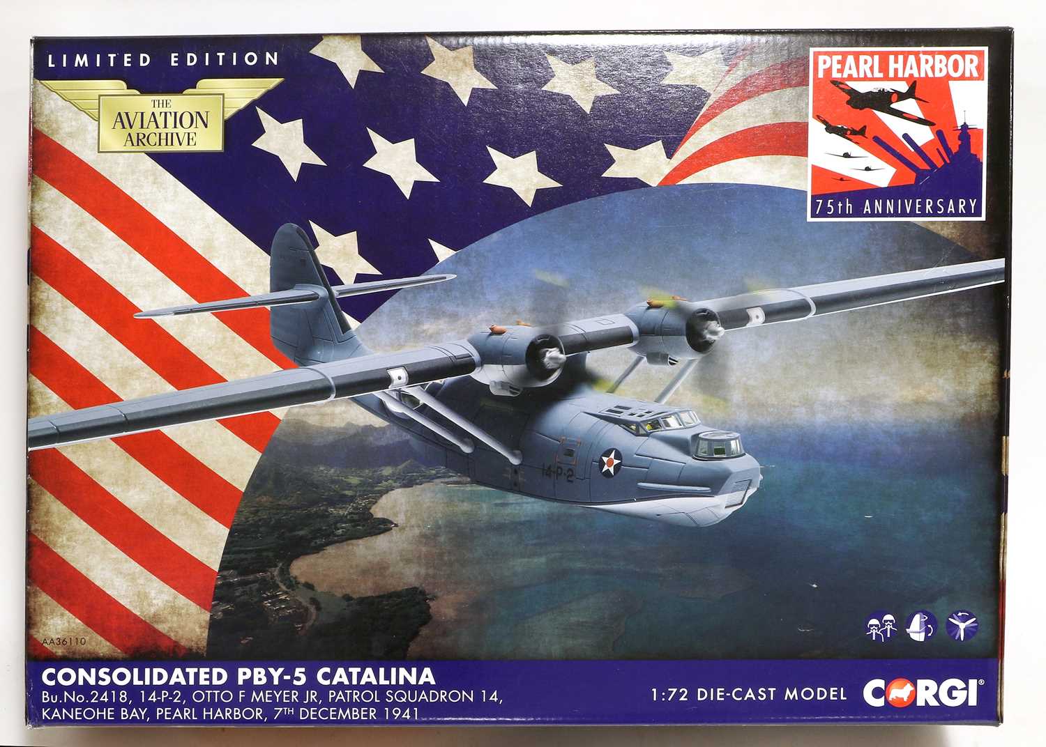 Lot 328 - Corgi Aviation Archive 1:72 Scale AA36110 Consolidated PBY-5 Catalina