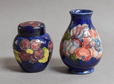 Lot 257 - A Walter Moorcroft Pear Formed Vase, decorated...