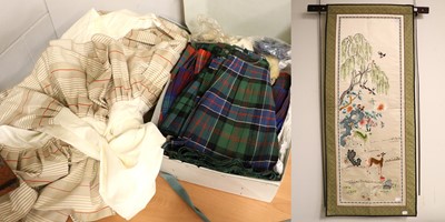 Lot 1081 - Highland Dress, including kilts and sporran...