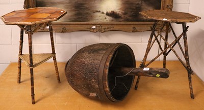 Lot 1093 - A 19th century Primitive Well Bucket, hollowed...