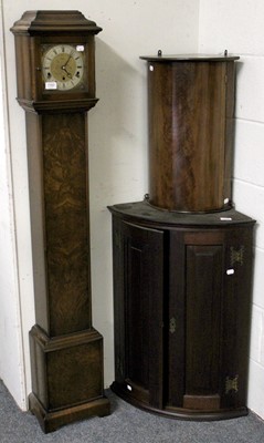 Lot 1160 - A Walnut Case Grandmother Clock, with Elliot...