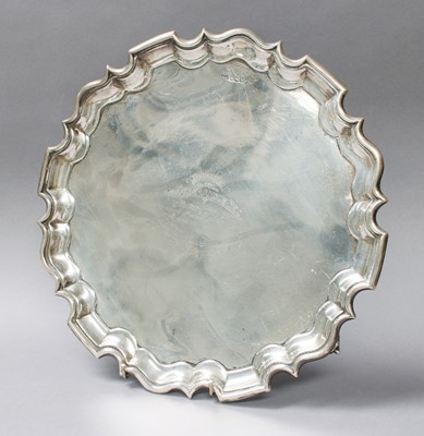 Lot 24 - A George V Silver Salver, by Walker and Hall,...
