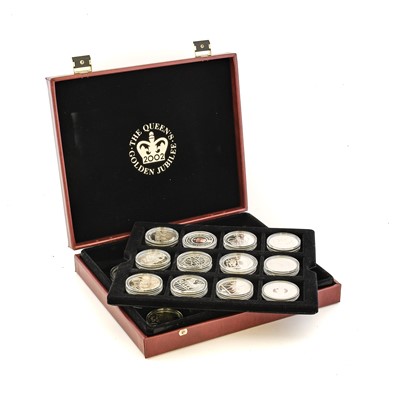 Lot 373 - Royal Mint The Queen's Golden Jubilee set,...