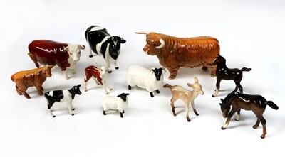 Lot 138 - Beswick Cattle Comprising: Highland Bull,...