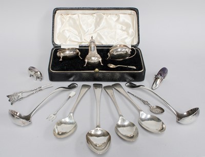 Lot 51 - A Collection of Assorted Silver, including an...