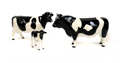 Lot 142 - Beswick Friesian Cattle Comprising: Bull Ch....
