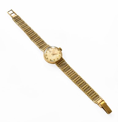 Lot 256 - A Lady's 9 Carat Gold Omega Wristwatch,...