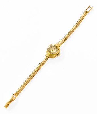 Lot 262 - A Lady's 18 Carat Gold Omega Wristwatch,...