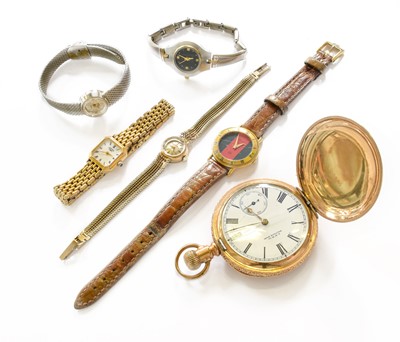 Lot 303 - A Lady's 9 Carat Gold Omega Wristwatch,...