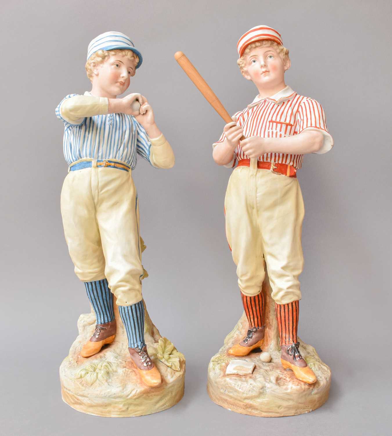 Lot 138 - A Pair of Gebruder Heubach Bisque Figurines,...