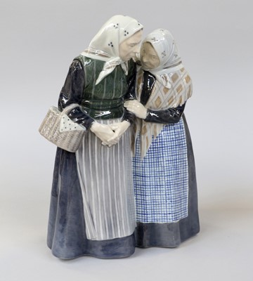 Lot 409 - A Royal Copenhagen Figure Group, modelled as...