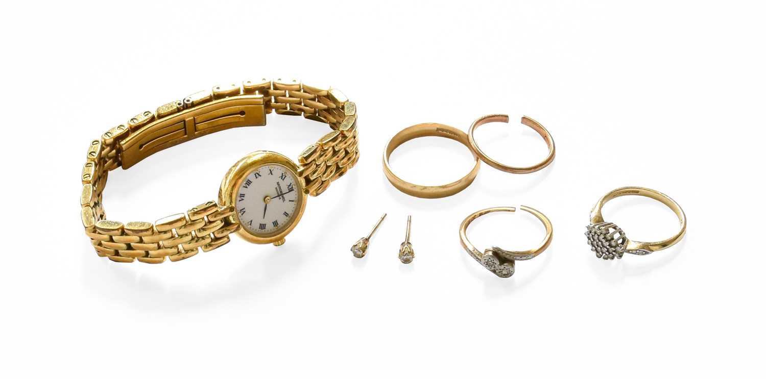 Lot 196 - A Quantity of Jewellery, including two 9 carat...