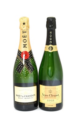 Lot 2032 - Veuve Clicquot 2008 Vintage Champagne (one...