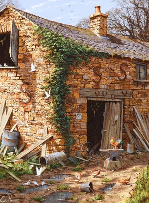 Lot 283 - Edward Hersey (b.1948) Chickens and Doves...