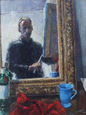 Lot 1050 - Richard Combes (b.1963) Self Portrait Signed...