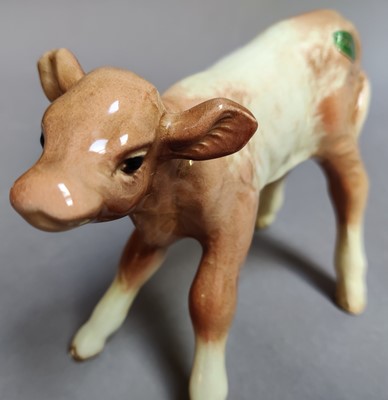 Lot 150 - Beswick Hereford Calf, model No. 854, roan gloss