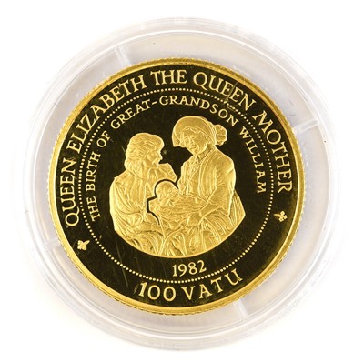 Lot 313 - Vanuatu, Gold Proof 100 Vatu, 1997 (0.583 gold,...