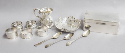 Lot 76 - A Collection of Assorted Silver, including a...