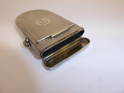 Lot 2347 - A Victorian Silver Combination Cheroot-Case, Vesta-Case and Lighter