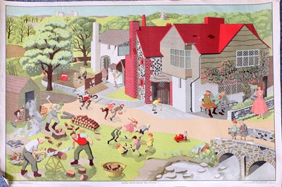 Lot 109 - General Service English Wall Pictures: 3 Country Life Poster