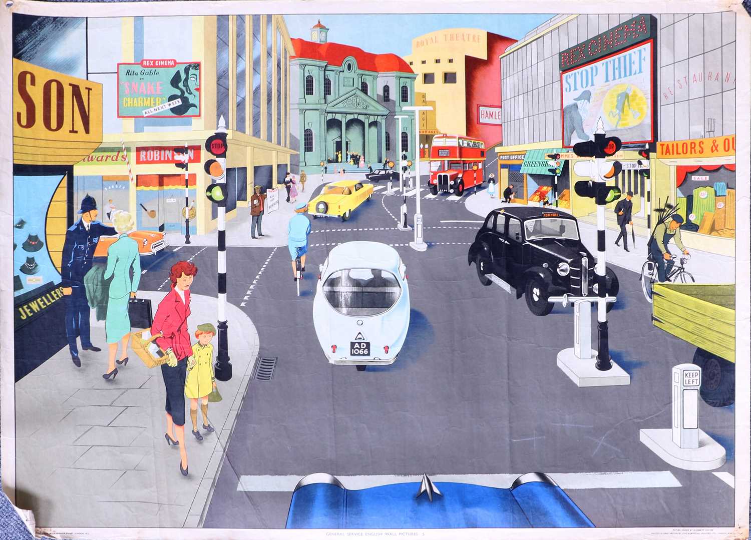 Lot 110 - General Service English Wall Pictures: 5 Street & Traffic