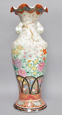 Lot 365 - A Japanese Kutani Porcelain Vase, Meiji Period,...