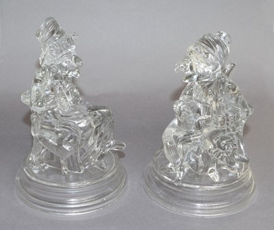 Lot 145 - A Pair of Victorian Press Moulded Glass...