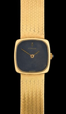 Lot 2129 - Corum: A Lady's 18 Carat Gold Wristwatch,...