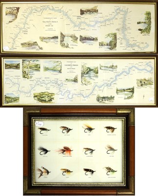 Lot 107 - Two Framed Prints Of Salmon Pools On The River Tweed And Tay