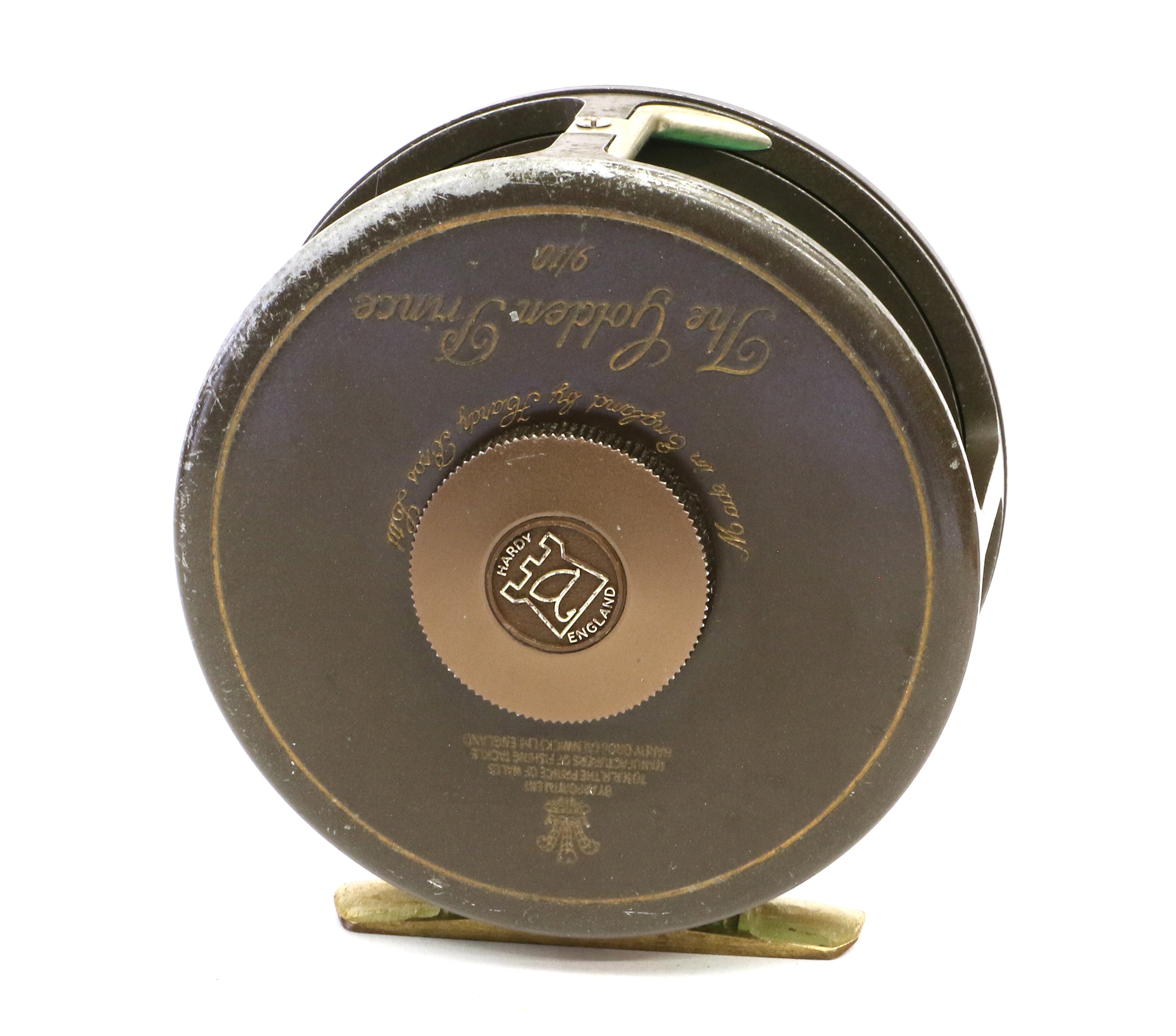 Hardy Golden Prince 9/10 salmon fly reel with Hardy reel zip case