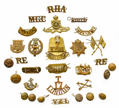 Lot 314 - A Selection of Cap Badges and A Meccano...