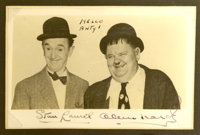 Lot 124 - Stan Laurel & Oliver Hardy Autographed Photograph