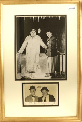 Lot 124 - Stan Laurel & Oliver Hardy Autographed Photograph