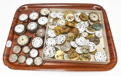 Lot 319 - A Selection of Pocket Watches, and pocket...
