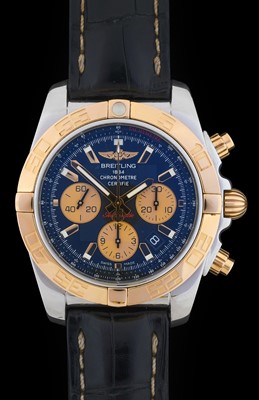 Lot 2197 - Breitling: A Steel and Gold Automatic Calendar...