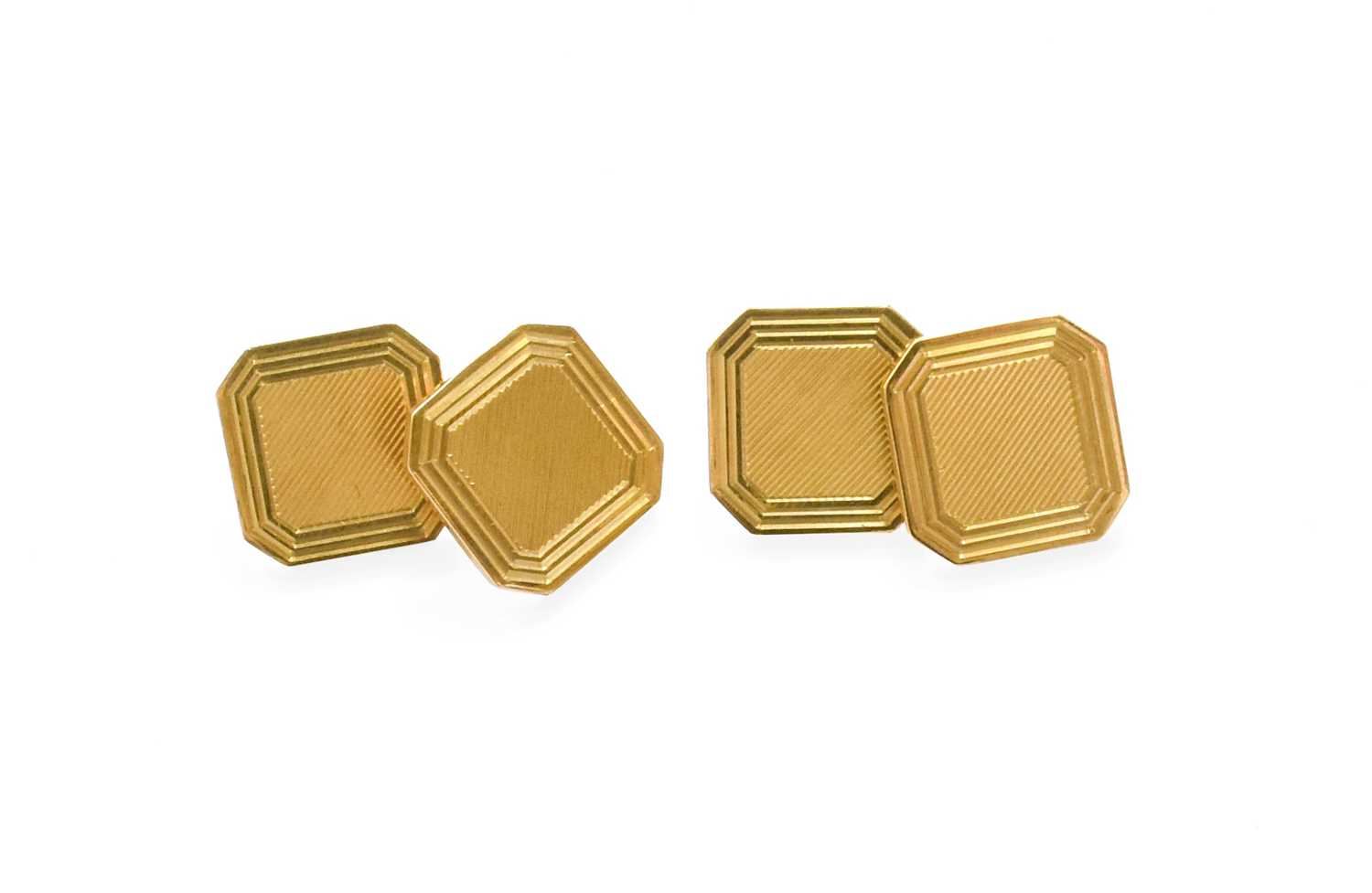 Lot 269 - A Pair of 9 Carat Gold Cufflinks